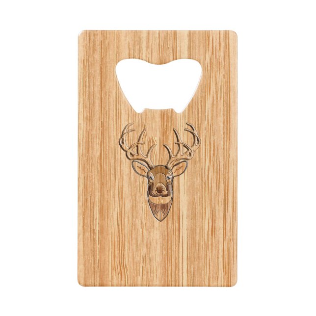 Design en bois de cerf de queue blanche Buck (Devant)