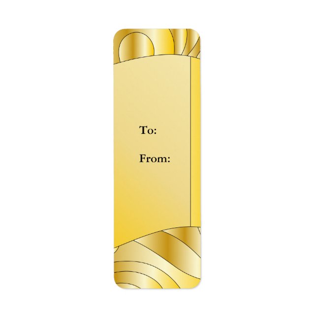 Design en or festif (Devant)