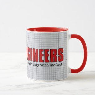 Design Engineers Like to Play with Models Funny Mug