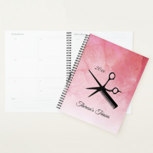 Design esthétique rose texte personnalisé et date