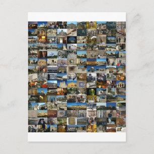 Design Exclusivo 100 Faces de Jerusalém Postcard