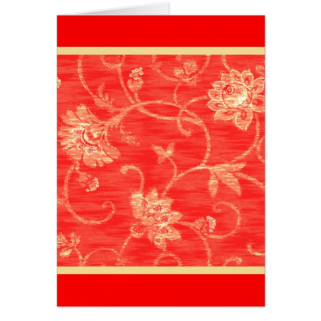 Design fleuri rouge et jaune (Devant)