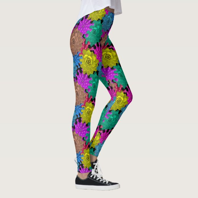 Design floral brillant Yoga Pants Leggings (Droite)