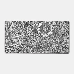 Design floral complexe en noir et blanc