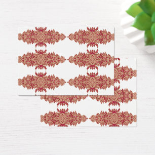 Design floral rouge et orange avec graphique ornem