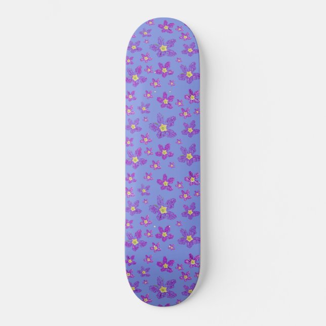 Design floral sur skateboard (Recto)