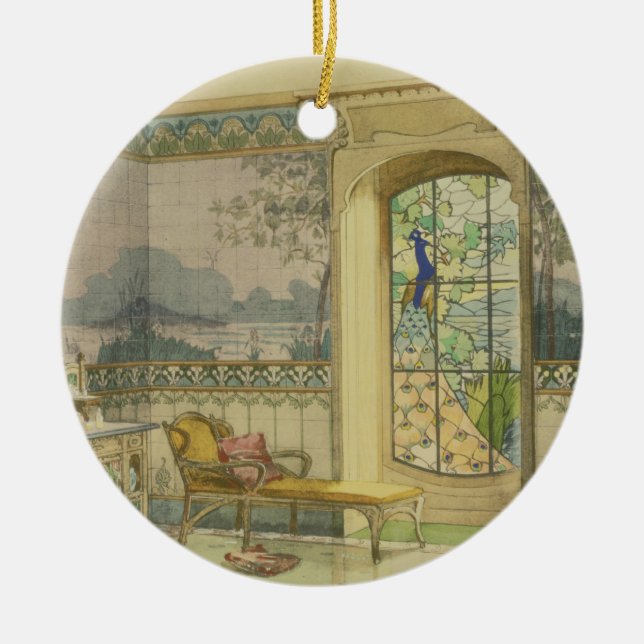 Design for a Bathroom, from 'Interieurs Modernes', Ceramic Ornament (Front)