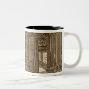 Design for a Bedchamber with a State Bed, from the Two-Tone Coffee Mug