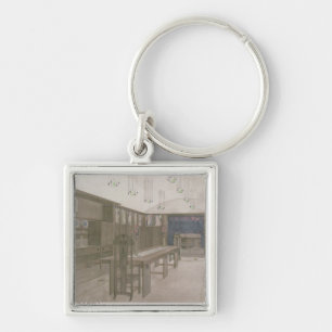Design for a Dining Room, 1901 (colour litho) Keychain