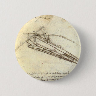 Design for a flying machine. 2 inch round button