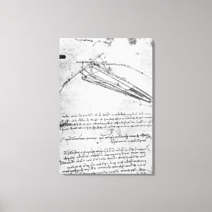Design for a flying machine canvas print