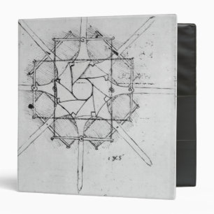 Design for a folding Capstan handle, Fol. 376v-c Binder