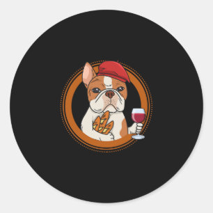 Design For A Frenchie Owner  Classic Round Sticker