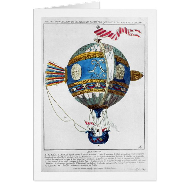 Design for a hot-air balloon with a diameter of 12 (Front)