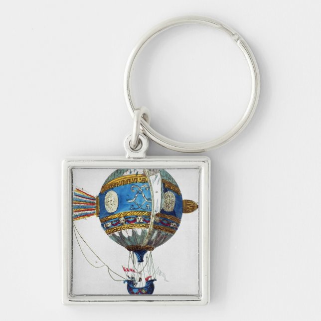 Design for a hot-air balloon with a diameter of 12 keychain (Front)