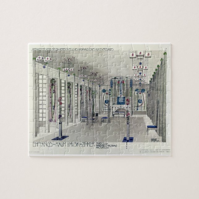 Design for a Music Room with panels by Margaret Ma Jigsaw Puzzle (Horizontal)