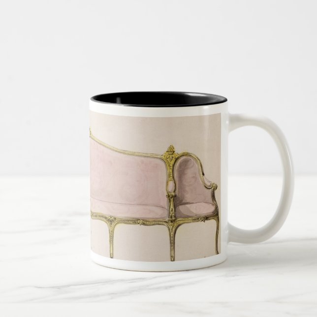 Design for a Settee Two-Tone Coffee Mug (Right)