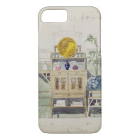 Design for a Sideboard, c.1860s-70s (w/c & pencil