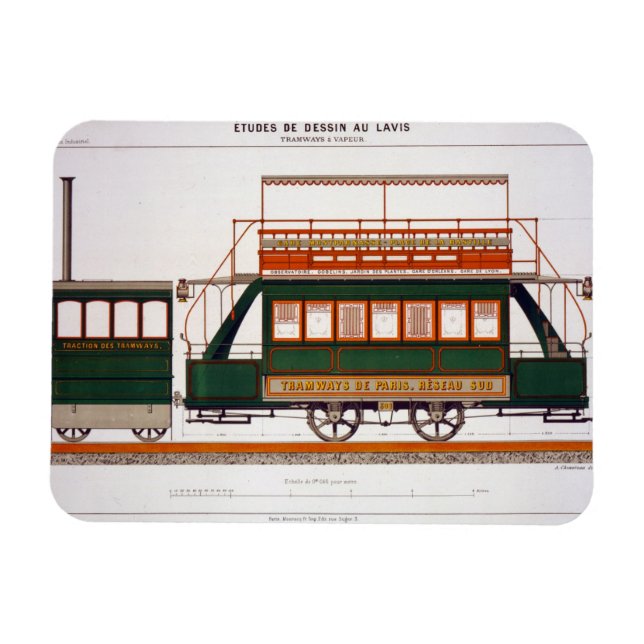 Design for a Steam Tram, plate 126 from 'The Indus Magnet (Horizontal)