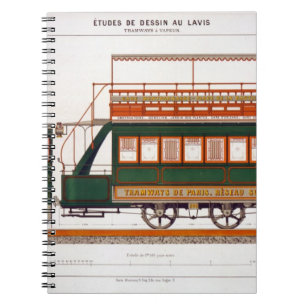 Design for a Steam Tram, plate 126 from 'The Indus Notebook