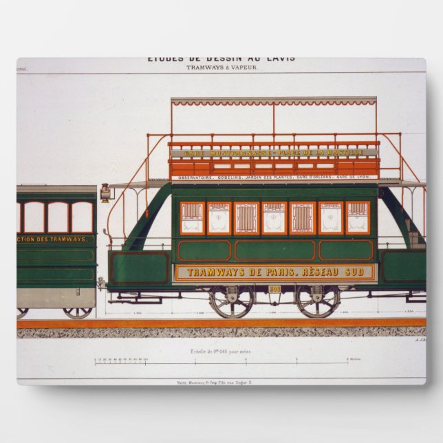 Design for a Steam Tram, plate 126 from 'The Indus Plaque (Front)