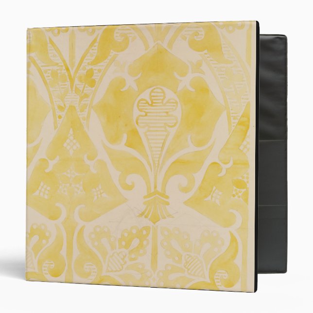 Design for a velvet or silk brocatelle, 1850 (penc binder (Front/Inside)