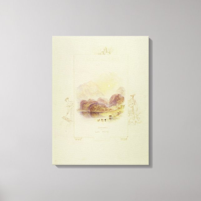 Design for an illustration for Walter Scott's 'Lad Canvas Print (Front)