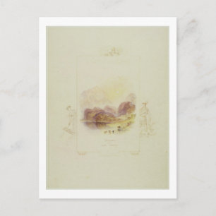 Design for an illustration for Walter Scott's 'Lad Postcard