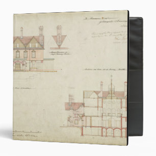 Design for Joldwyns, Surrey, 1872 (pen & ink and w Binder