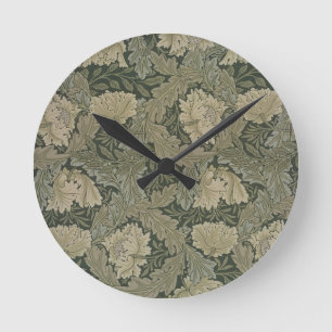 Design for 'Lea' wallpaper, 1885 Round Clock