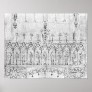 Design for the gallery of kings on the fa�ade poster