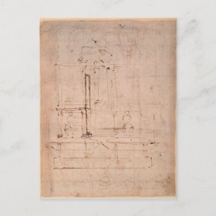 Design for the tomb of Pope Julius II Postcard
