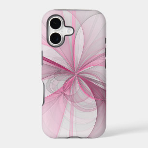Design fractal abstrait moderne rose gris