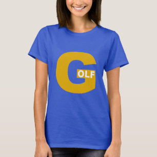 DESIGN GOLF royal blue T-shirt