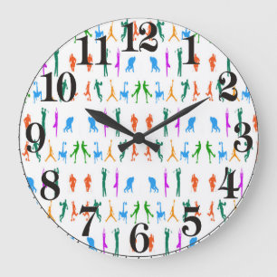 Design graphique Sport pour horloge murale acryliq