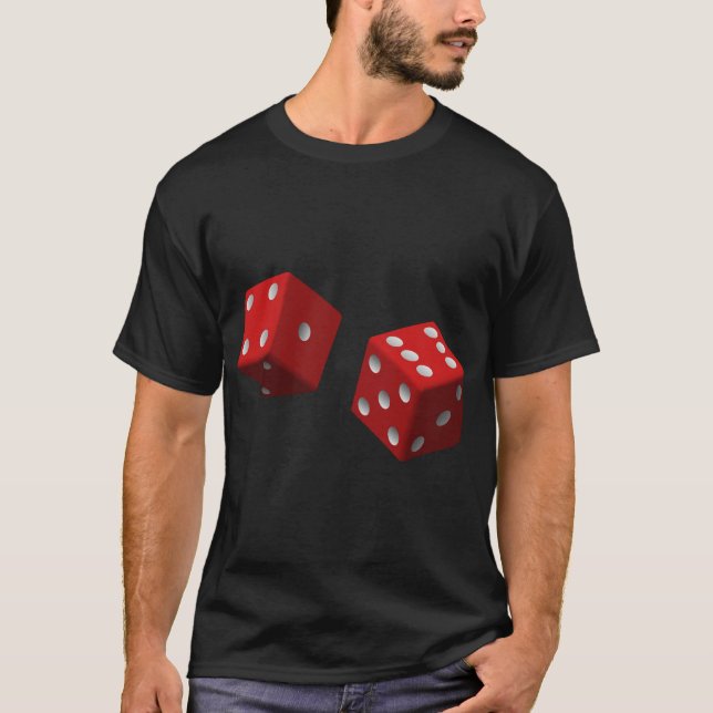 Design graphique T-Shirt avec photo de dés (Devant)