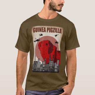 Design Guinea Pigzilla Citys Japanese Design Art C T-Shirt