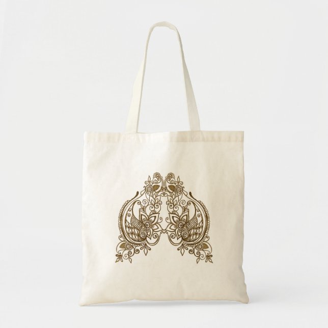Design henné sac fourre-tout élégant (Devant)