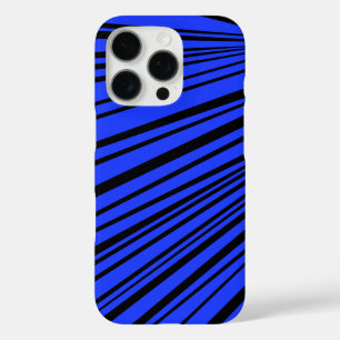 Design in Black and Blue iPhone 16 Pro Case