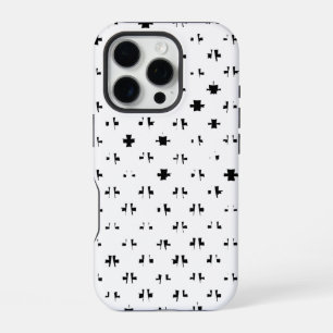 Design in Black and White iPhone 16 Pro Case