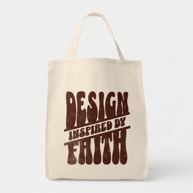 Design Inspired By Faith Tote Bag (Front)
