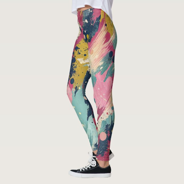 design leggings with a failed pattern (Left)