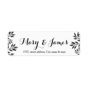 Design mariage élégant feuille de branche d'arbre