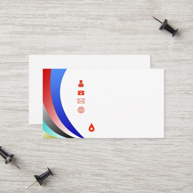 "Design minimaliste moderne élégant" Carte de visi (Devant/Arrière en situation)