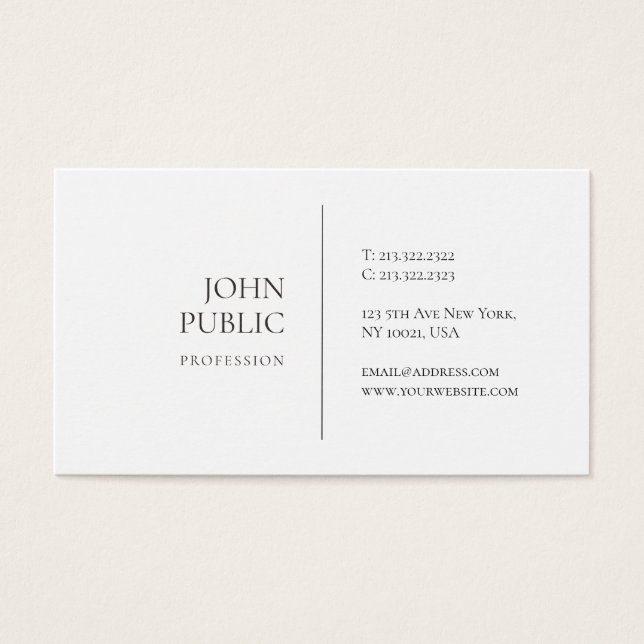 Design minimaliste Moderne Professionnel Simple Ch (Devant)