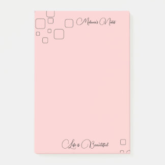 Design moderne avec arrière - plan rose Post-it No