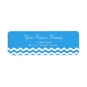Design moderne bleu, blanc chevron zigzag