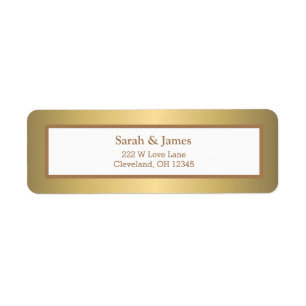 Design moderne élégant couleur or simple