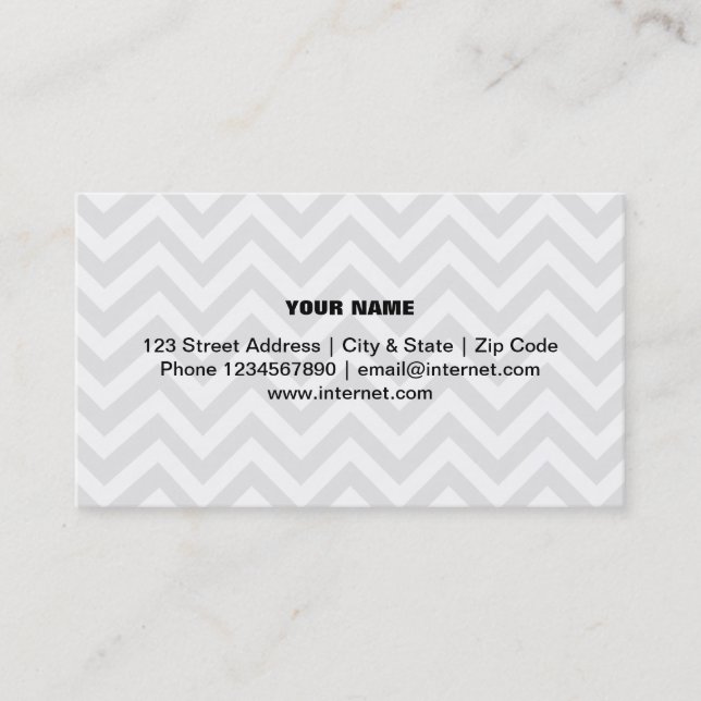 Design moderne et tendance chevron motif carte de  (Devant)