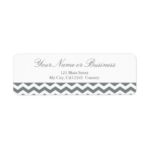 Design moderne gris et blanc chevron zigzag